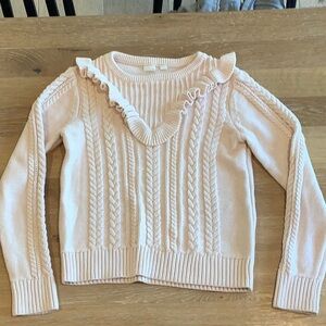 Gap kids blush pink cable sweater